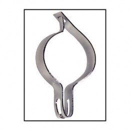 Metal Ring for Loss-Prevention Hanger (For Permanently-Installed Closet Bars)