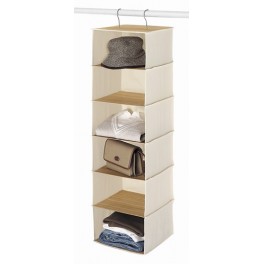 Canvas and Bamboo Hanging Accessory Unit