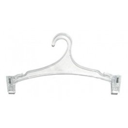 Clear Plastic Suit Hanger w/Clips