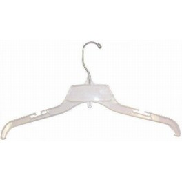 Unbreakable  Dress/Shirt Hanger, Clear Plastic