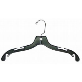 Dress/Shirt Hanger, Black Plastic