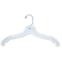 Heavy Duty Dress/Shirt Hanger, White Plasticer