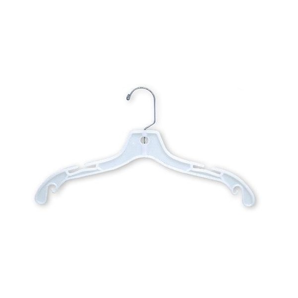 Heavyweight Clear Plastic Coat Hanger