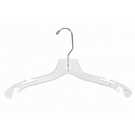 Dress/Shirt Hanger, Clear Plastic, Child's 14"