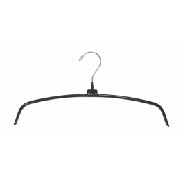 Metal Coat Hanger, with Swivel Hook and  Black Non-Slip Body