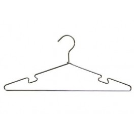 Metal Hanger with Shoulder Notches, 17”