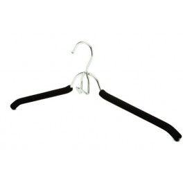 Flocked Metal Blouse/Dress Hanger, 17”