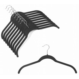 Space-Saver Shirt Hanger, Black, 17”