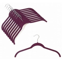 Space-Saver Shirt Hanger, Burgundy, 17”