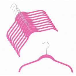 Space-Saver Shirt Hanger, Hot Pink, 17”