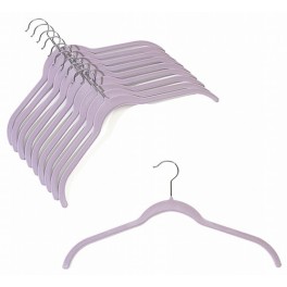 Space-Saver Shirt Hanger, Lavender, 17”
