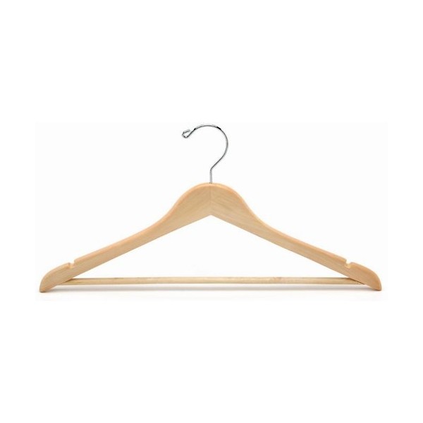 Economy Wood Clothes Hanger Kit - Black w/Chrome Hardware