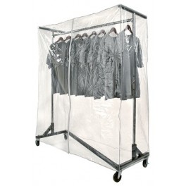 Garment Rack Cover, Clear Vinyl