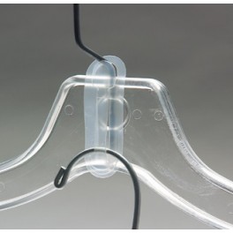 Hanger Connectors, Clear Plastic - HangersWholeSale