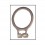 Metal Ring for Loss-Prevention Hanger (For Removable Closet Bars)