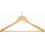 Wooden Loss-Prevention Hanger, Natural Finish with Polished Steel Hardware