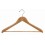 Heavy Duty Shaped Cedar Suit Hanger with Grip Trouser Bar, Cedar with Chrome Hardware