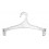 Lingerie Hanger with Clips, Clear Plastic