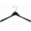 Coat Hanger, Black Plastic, 16"