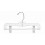 Pant and Skirt Hanger with Clips, Clear Plastic, Child's 10"