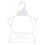 KeepShape Hangers, White Plastic, Infant's 10"