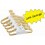 Hanger Tree, Tan Plastic, Sets of 25