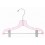 Children's Pink Plastic Suit Hanger w/Clips - 12"