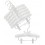 Plush Satin Hangers with Cushioned Clips, White, 12” 