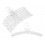 Plush Satin Hangers, White, 15”