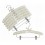 Plush Satin Hangers with Chrome Hook and Cushioned Chrome Clips, Ivory, 15” 