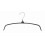 Metal Coat Hanger, with Swivel Hook and  Black Non-Slip Body