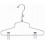 Metal Salesman’s Hanger with Clips and Loop, 12"
