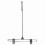 Metal Pants Hanger Attachment with Clips, 16" height