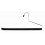 Flocked Metal Pants Hanger, 13.5”