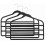 Space-Saver Hanger, 4-Tier, Black, 18”