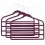 Space-Saver Hanger, 4-Tier, Burgundy, 18”