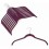 Space-Saver Shirt Hanger, Burgundy, 17&rdquo;