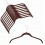 Space-Saver Shirt Hanger, Brown, 17”