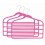 Space Saver Hanger, 4-Tier, Hot Pink, 18”