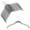 Space-Saver Hanger, Zebra Print, 17”