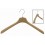 Space-Saver Coat Hanger, Camel, 17.5&rdquo; with Wide Arms