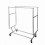Garment Rack, Double Rod,  Folding on Wheels