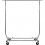 Garment Rack, Single Rod, Folding on Wheels