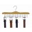 Wooden Belt Hanger, Natural Finish with Chrome Hardware