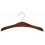 Sculpted Wooden Hanger, Walnut Finish