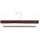 Wooden Trouser Hanger with Grip Bar, Walnut Finish with Brass Hardware