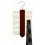 Vertical Wooden Tie Hanger, Walnut Finish with Brass Hardware