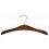 Sculpted Wooden Hanger, Walnut Finish